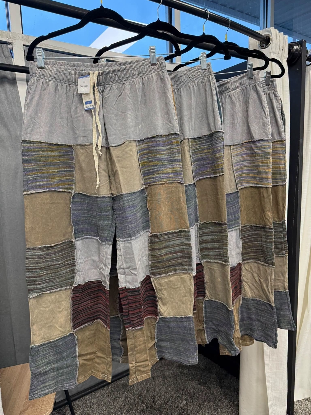 Men's Patchwork Athletic Shorts in Neutral Multi